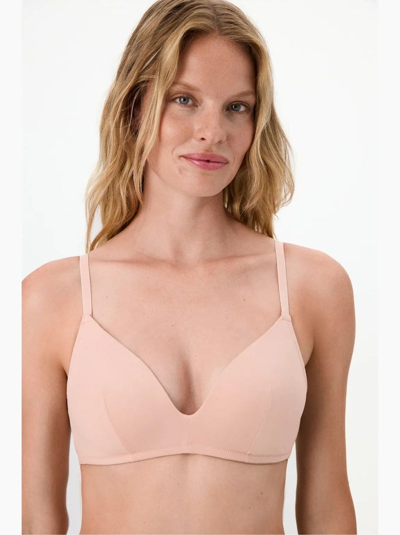 Comfy cosy micro soutien-gorge rembourré penti Rose dragée - Kiabi