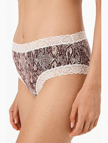 Comfy coton cheeky hipster imprimé serpent culotte penti