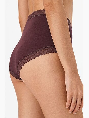 Comfy coton slip taille haute penti