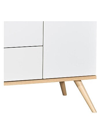 Commode 1 porte 3 tiroirs en bois - SAUTHON