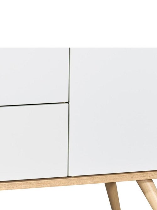 Commode 1 porte 3 tiroirs en bois - SAUTHON - Kiabi