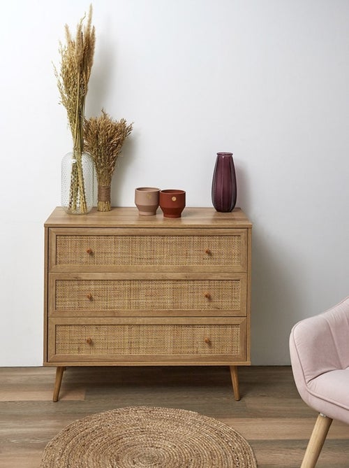 Commode 3 tiroirs Bali - Kiabi Commode 3 tiroirs Bali - Kiabi