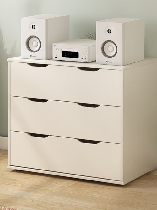 Commode 3 tiroirs effet bois  COLETTE - Kiabi