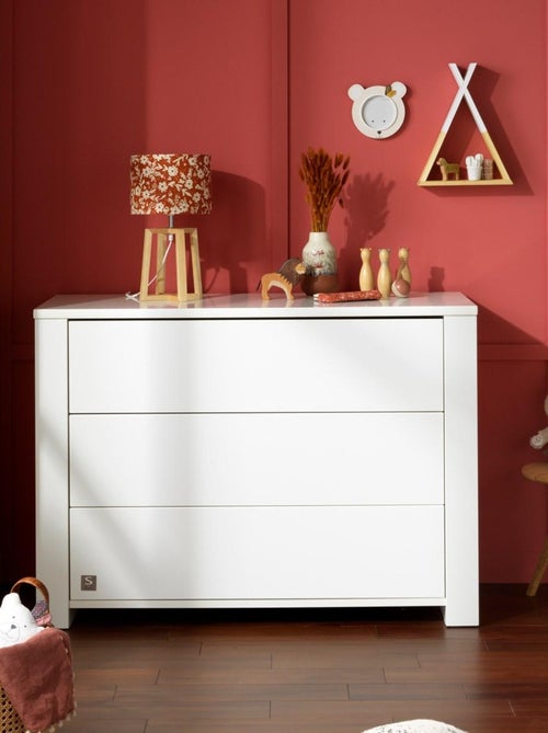 Commode 3 tiroirs en bois - SAUTHON - Kiabi