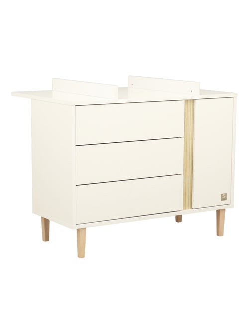 Commode 3 tiroirs et 1 porte pieds bois - SAUTHON - Kiabi