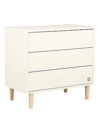 Commode 3 tiroirs pieds bois - SAUTHON