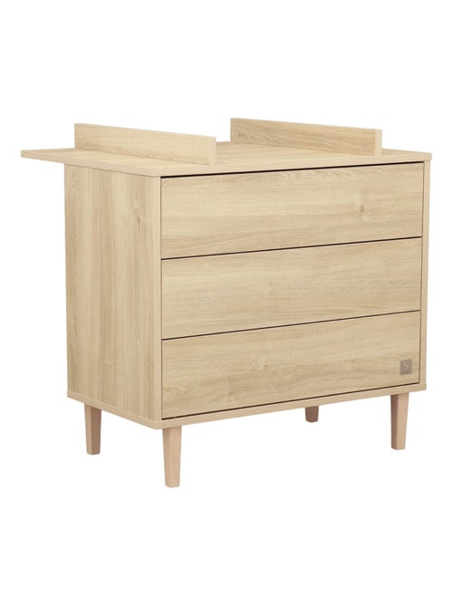 Commode 3 tiroirs pieds bois - SAUTHON - Kiabi