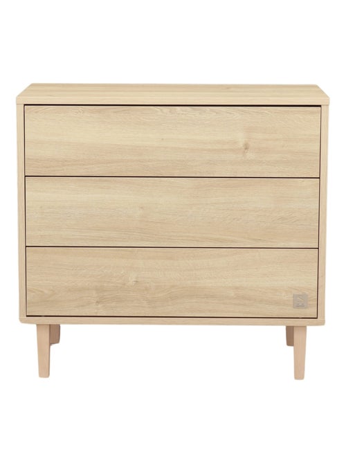 Commode 3 tiroirs pieds bois - SAUTHON - Kiabi