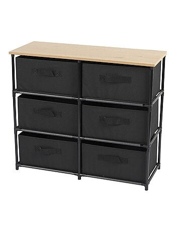 Commode 6 tiroirs intissés