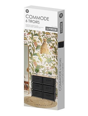 Commode 6 tiroirs intissés