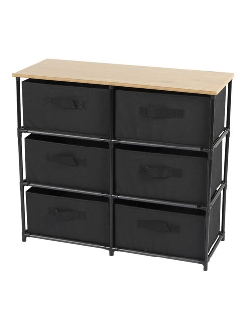 Commode 6 tiroirs intissés - Kiabi