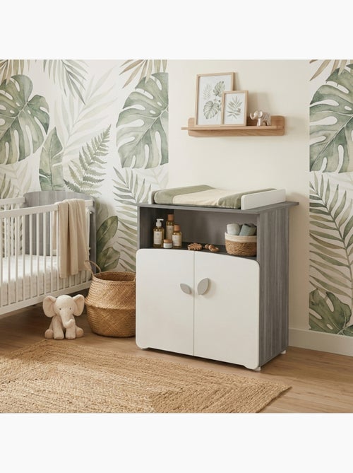 Commode à langer 2 portes en bois - BABYPRICE - Kiabi