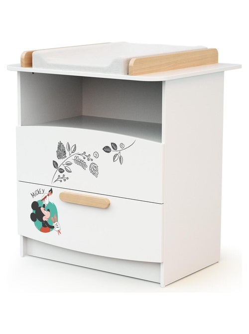 Commode à langer 2 tiroirs, 1 niche DISNEY Doodle Zoo Mickey - Kiabi