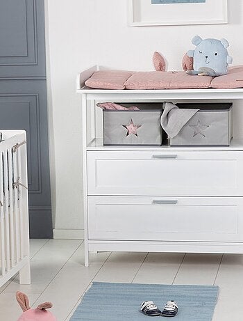 Commode à langer 2 tiroirs + 2 bacs de rangement 'Hamburg' ROBA