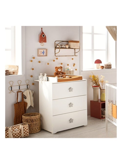 Commode à langer 3 tiroirs - BABYPRICE - Kiabi