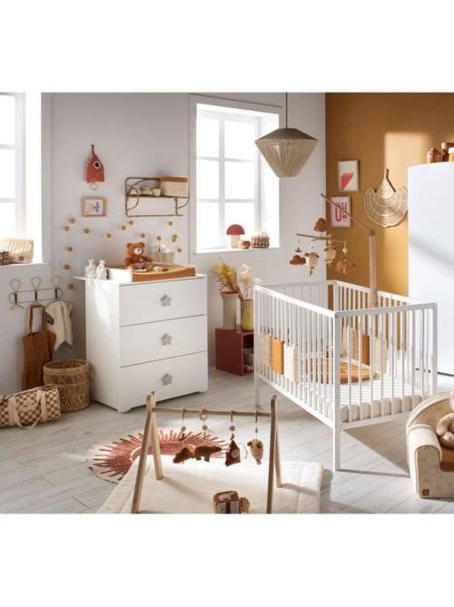 Commode à langer 3 tiroirs - BABYPRICE - Kiabi Commode à langer 3 tiroirs - BABYPRICE - Kiabi