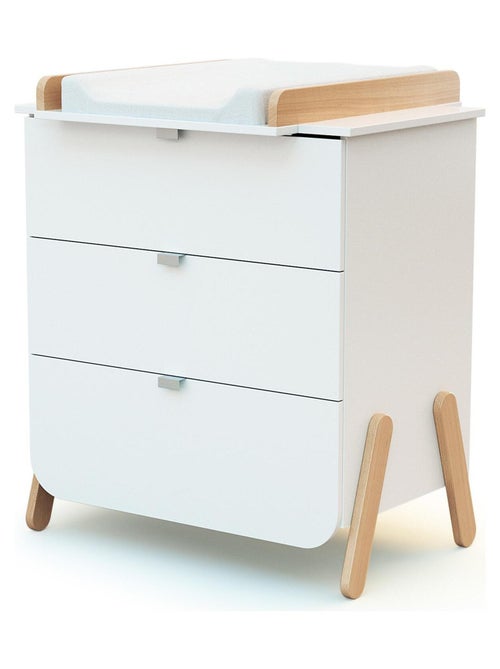 Commode à langer 3 tiroirs en bois PIRATE - Kiabi