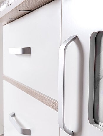 Commode à langer 3 tiroirs et porte avec 2 cadres photo 'Moritz' ROBA