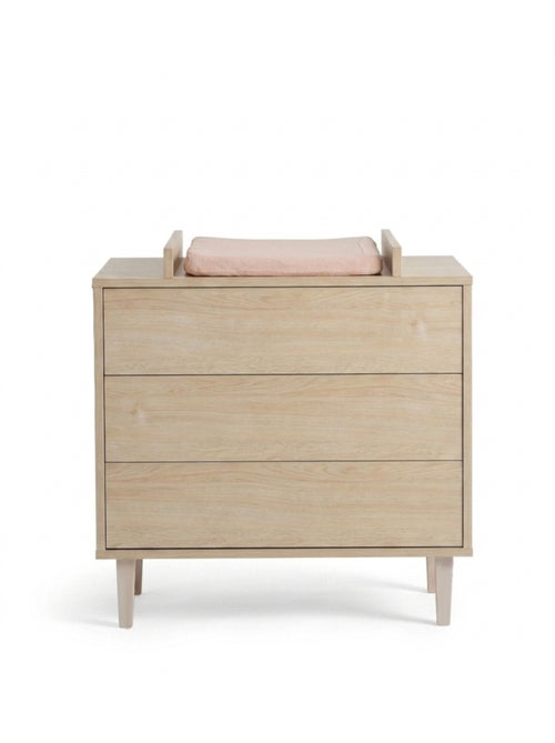 Commode à langer 3 tiroirs sur pieds - décor bois hêtre cendré - SAUTHON - Kiabi