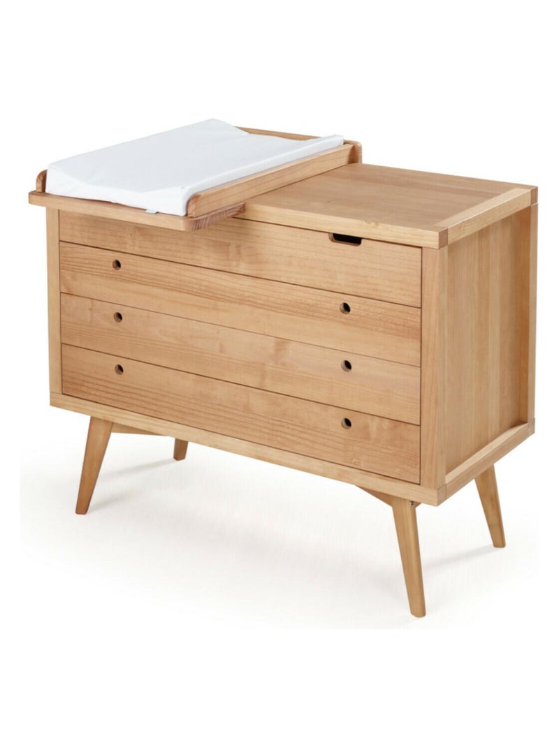 Commode à langer 4 tiroirs Marley - AKITEN RETAIL Marron - Kiabi