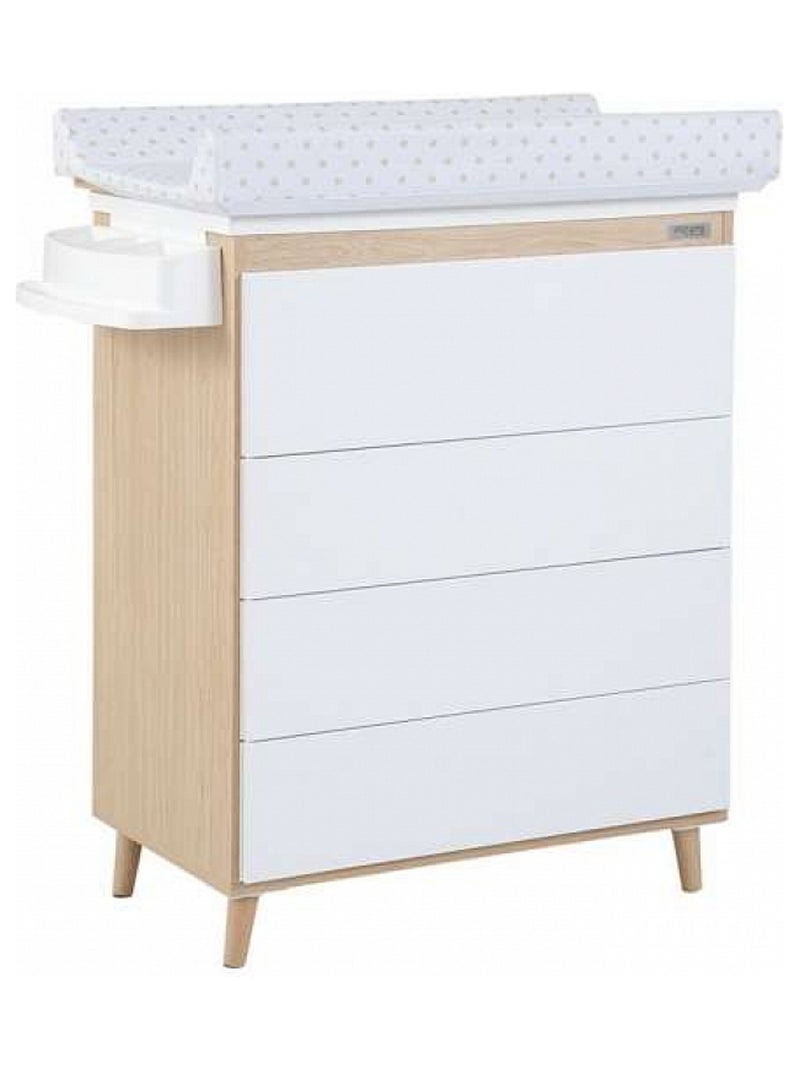 Commode à langer avec baige B Nature Waterwood Noir - Kiabi