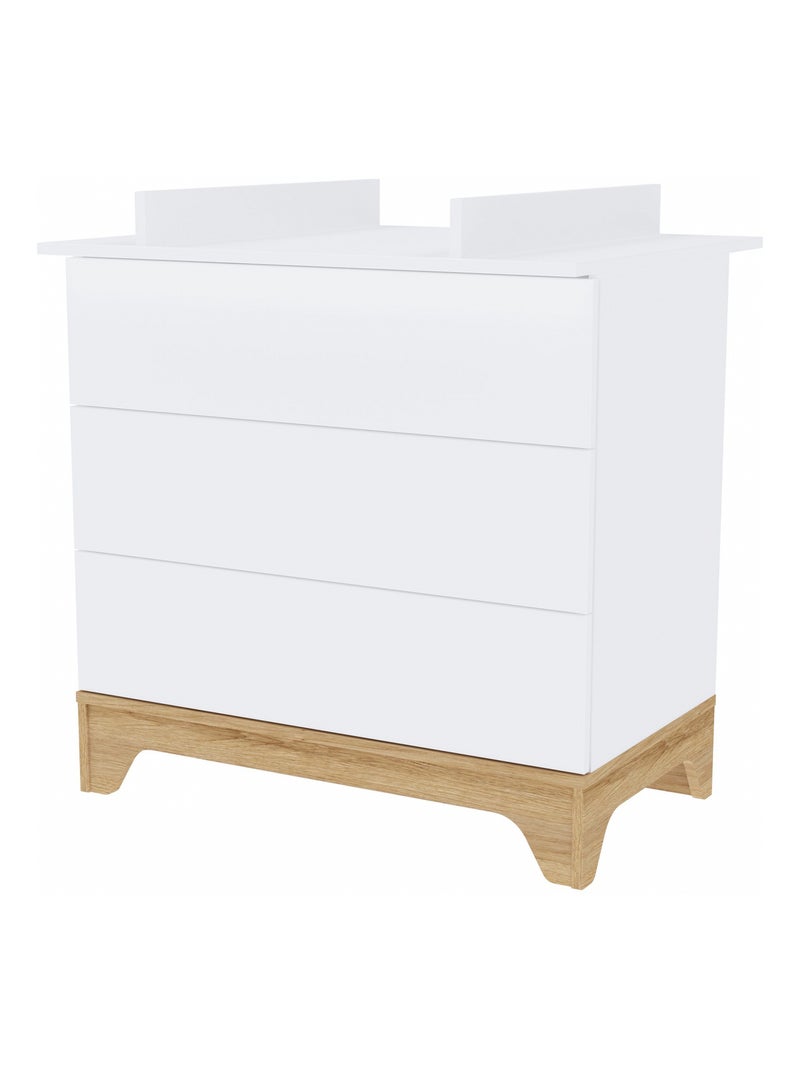 Commode à Langer avec Plan à Langer Amovible - LUMINA Blanc - Kiabi