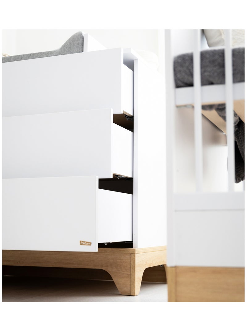 Commode à Langer avec Plan à Langer Amovible - LUMINA Blanc - Kiabi