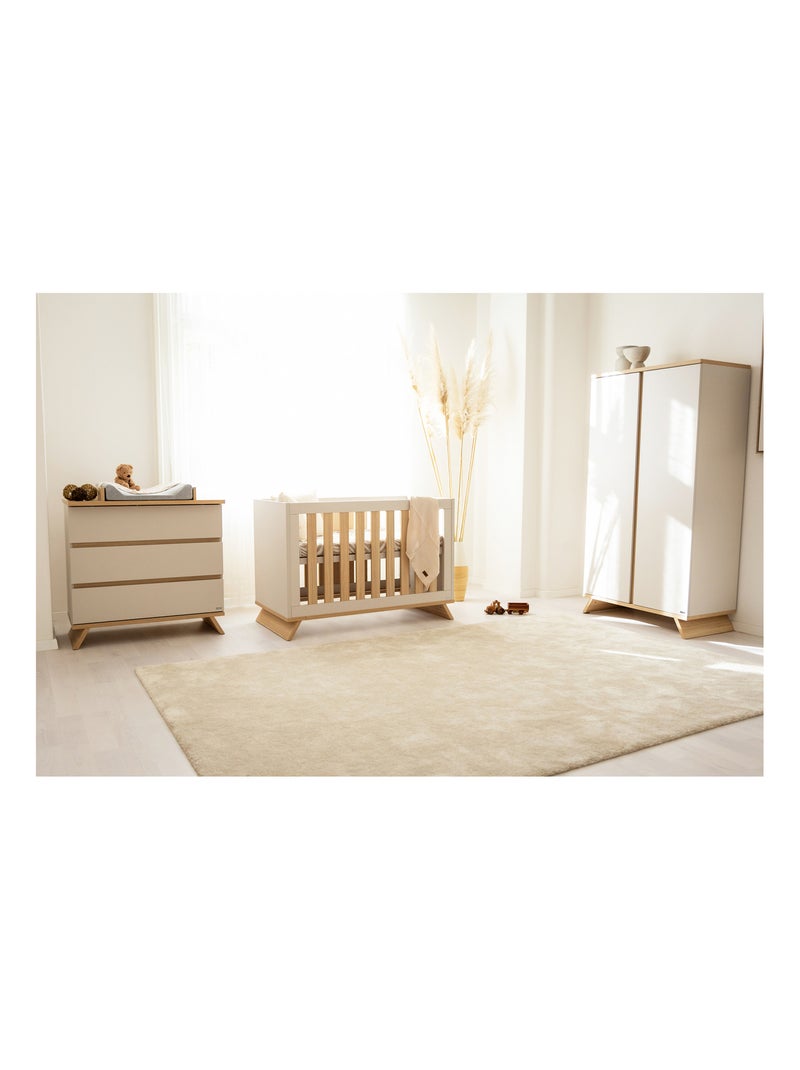 Commode à Langer avec Plan à Langer Amovible - SIENNA Blanc cassé - Kiabi