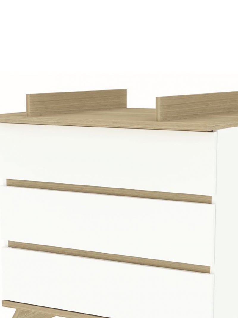 Commode à Langer avec Plan à Langer Amovible - SIENNA Blanc - Kiabi