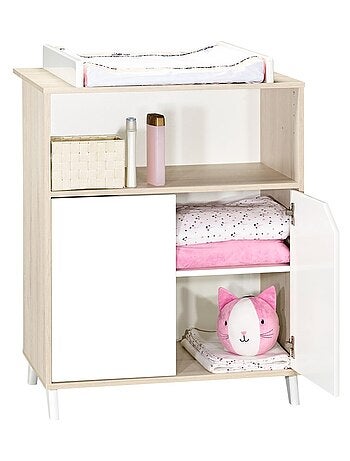 Commode à langer bébé en bois - BABYPRICE