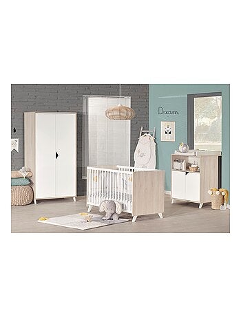 Commode à langer bébé en bois - BABYPRICE