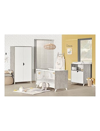 Commode à langer bébé en bois - BABYPRICE