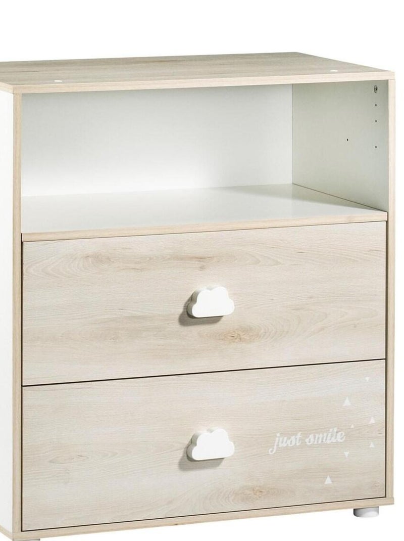 Commode à langer en bois - BABYPRICE Beige - Kiabi