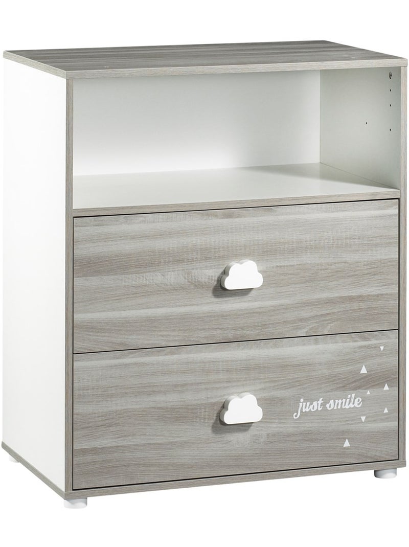 Commode à langer en bois - BABYPRICE Gris - Kiabi