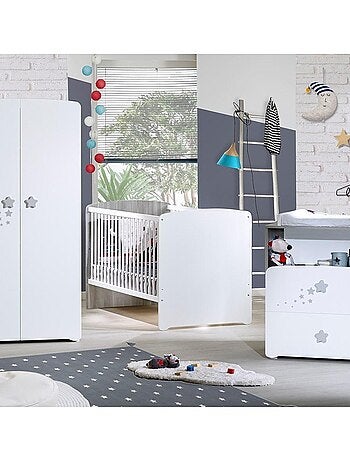 Commode à langer et 1 niche en bois - BABYPRICE