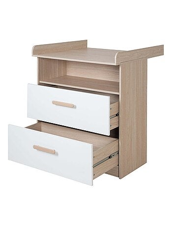 Commode à langer évolutive 2 tiroirs 1 niche 'Roba Cabane'