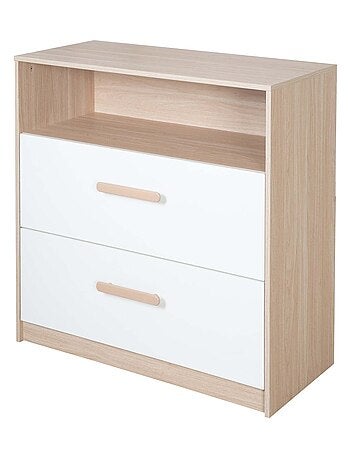 Commode à langer évolutive 2 tiroirs 1 niche 'Roba Cabane'