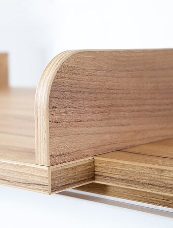 Commode à langer évolutive 3 tiroirs en bois effet chêne - ROBA 'Finn'