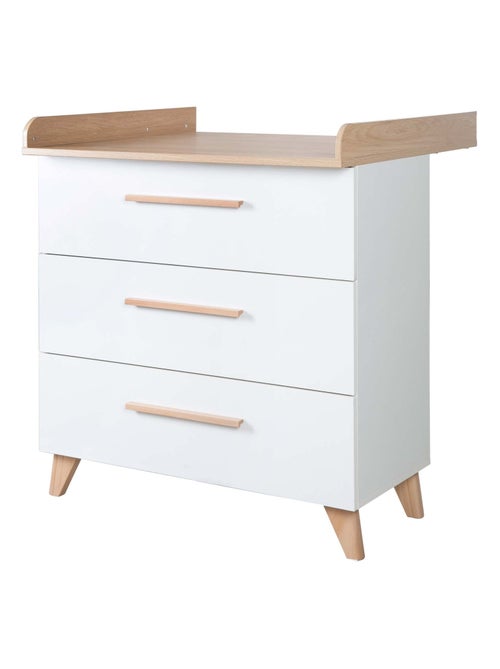 Commode à langer évolutive 3 tiroirs 'Leon' ROBA - Kiabi Commode à langer évolutive 3 tiroirs 'Leon' ROBA - Kiabi
