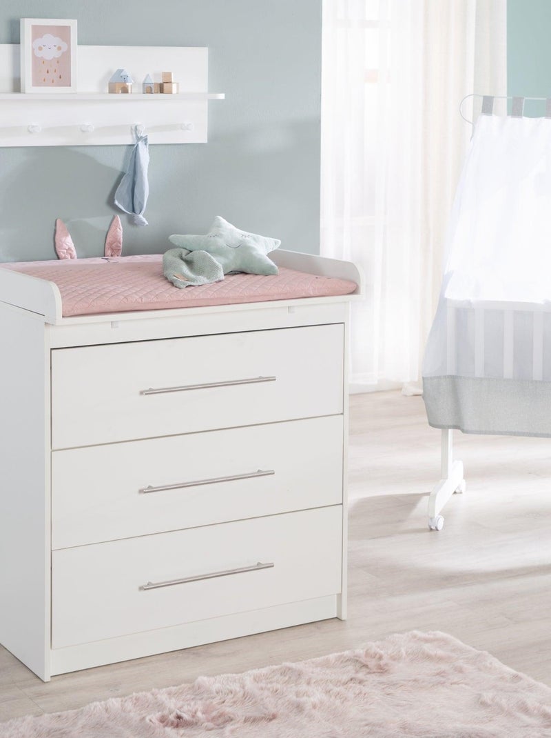Commode à langer évolutive 3 tiroirs 'Maren' ROBA Blanc Blanc - Kiabi