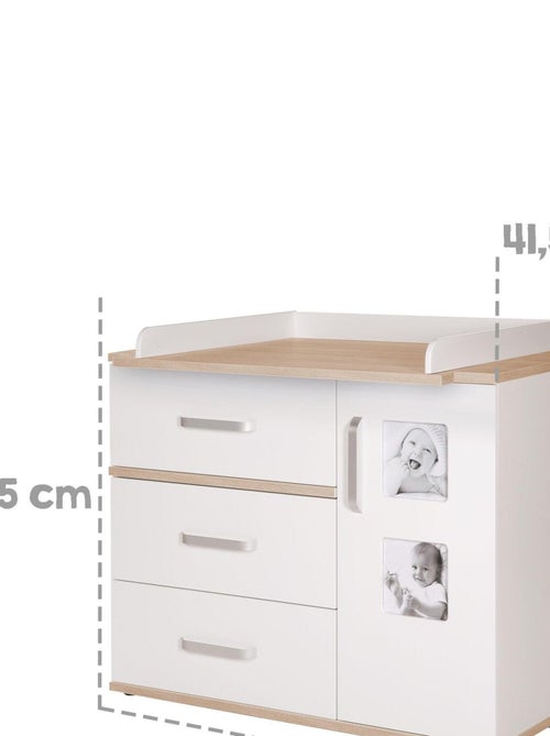 Commode à langer évolutive avec 2 cadres photo 'Pia' ROBA - Kiabi