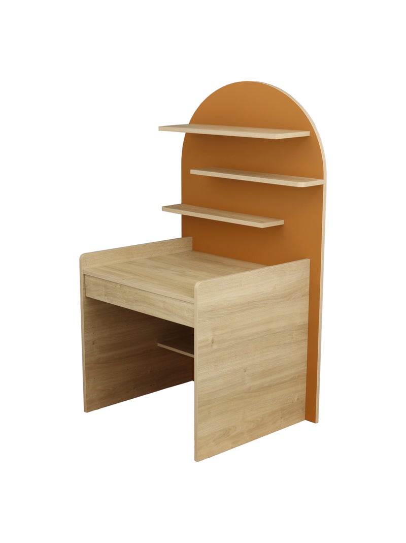 Commode à langer évolutive en bureau - forme arche - SAUTHON Marron caramel - Kiabi