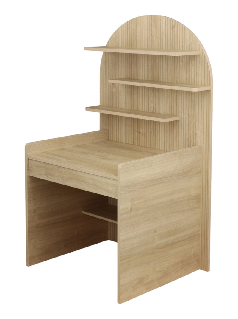Commode à langer évolutive en bureau -  forme arche - SAUTHON Marron - Kiabi