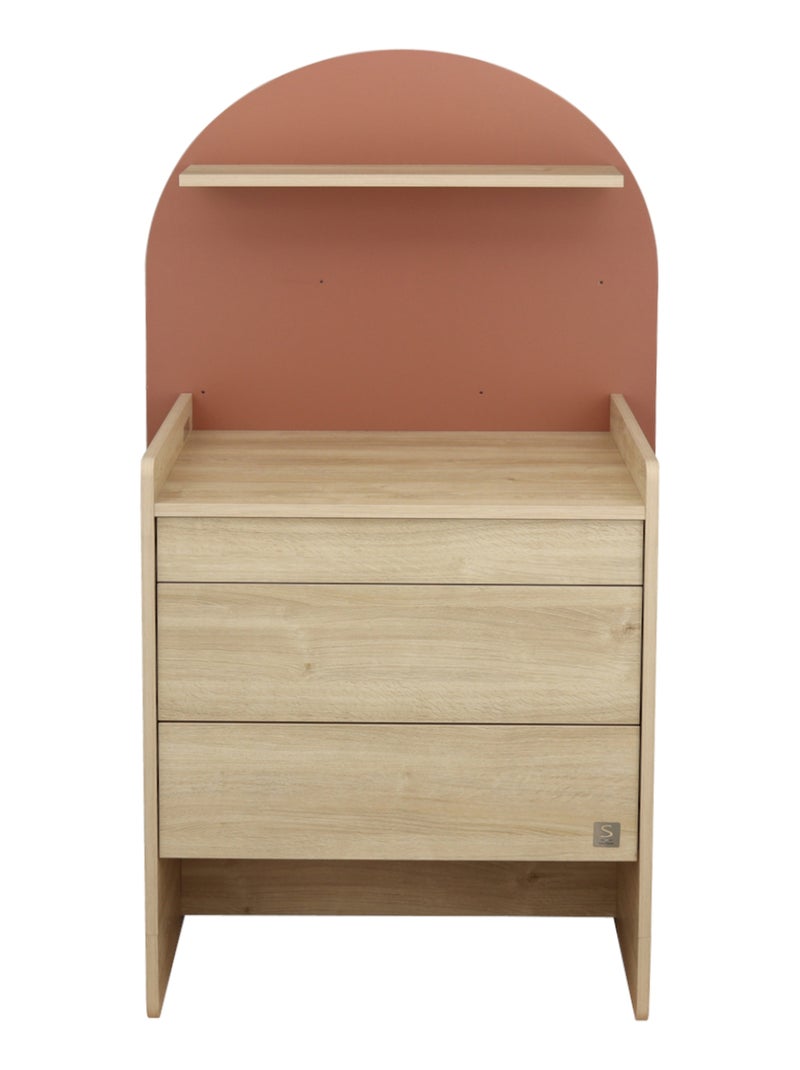 Commode à langer évolutive en bureau - forme arche - SAUTHON Rouge - Kiabi