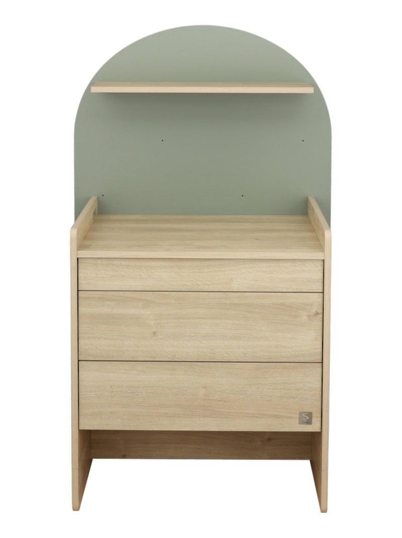 Commode à langer évolutive en bureau - forme arche - SAUTHON Vert - Kiabi