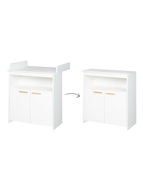 Commode à langer minimaliste 2 portes 'Anton' ROBA - Kiabi