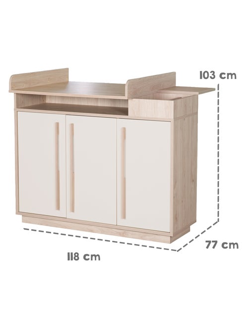 Commode à langer minimaliste avec rangements Elva Roba - Kiabi Commode à langer minimaliste avec rangements Elva Roba - Kiabi