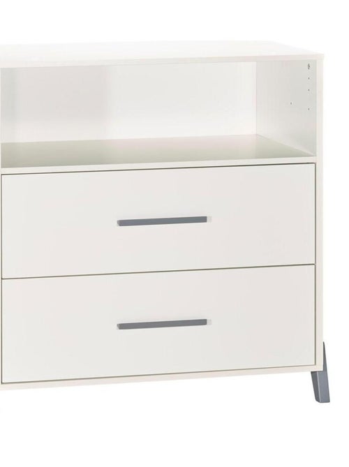 Commode à langer sur pieds en bois blanc - BABYPRICE - Kiabi