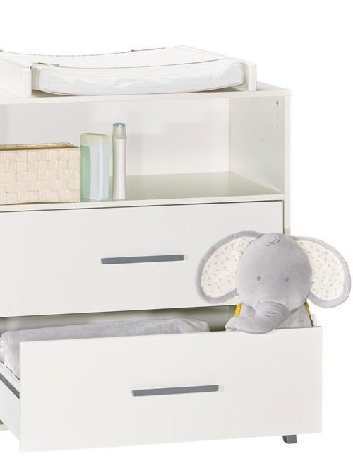 Commode à langer sur pieds en bois blanc - BABYPRICE - Kiabi