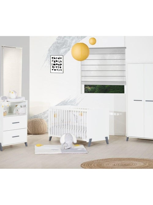 Commode à langer sur pieds en bois blanc - BABYPRICE - Kiabi